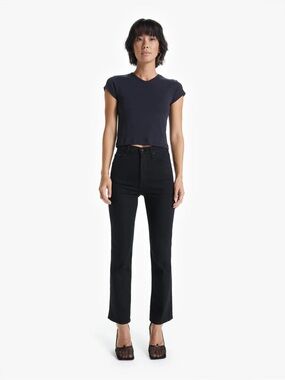 Mother Denim The Tripper Flare Jeans 30 Not Guilty Black